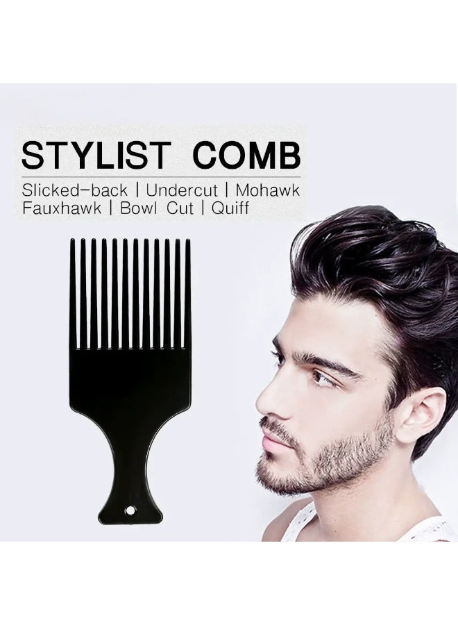 مشط قص شعر أسود احترافي مضاد للكهرباء الساكنة، قطعة واحدة، لتصفيف دقيق وتحكم سلس - Image 5