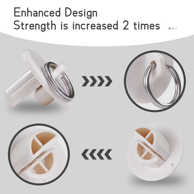 Lihopefe Universal Replacement Installation Accessories for Indoor/Outdoor Sunshade and Roller Blinds (New end Cap  Beige) - Image 4