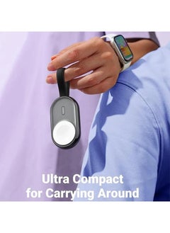 MAXCO Maxco MW06 2-in-1 Smart self-Charging Magnetic Watch Charger 1200mAh – Blcak  - Image 3