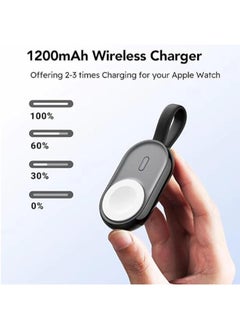 MAXCO Maxco MW06 2-in-1 Smart self-Charging Magnetic Watch Charger 1200mAh – Blcak  - Image 5