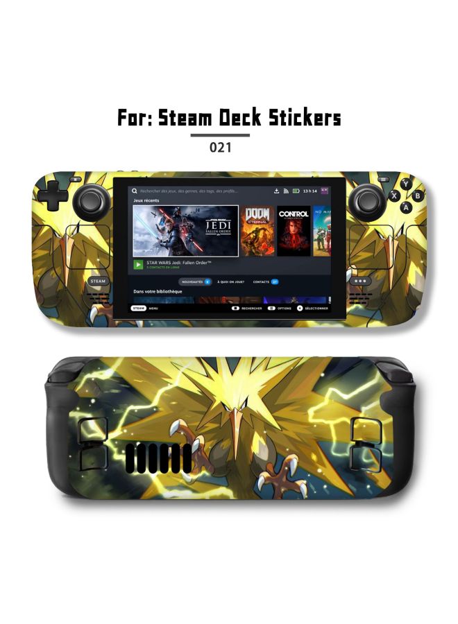 general For Steam Deck Sticker Steam Deck Pain Sticker Steam Handset Full Body Sticker Personalized Sticker Film-Color:STM-039 021 - Image 1