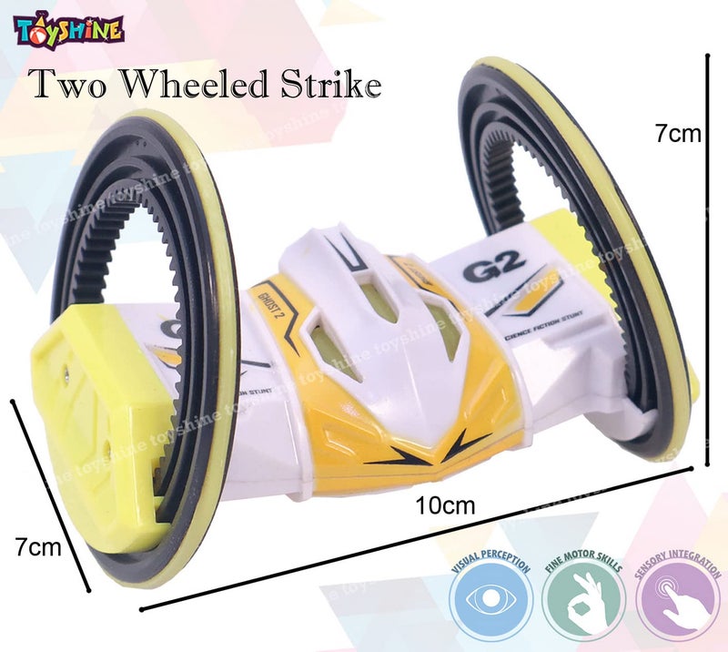 Toyshine Plastic 360 Degree Stunt Car with Lights Rechargeable with Wide Tyres - Pack of 1, Multicolor (B) - Image 5