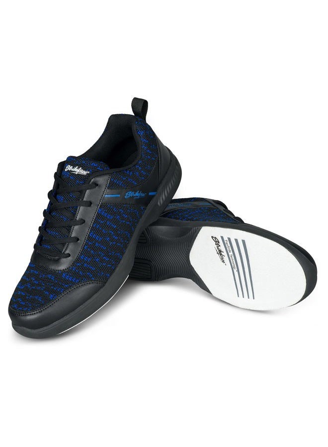 KR Strikeforce Mens Flyer Mesh Lite Bowling Shoes- Black/Royal 1.5 Multi - Image 1