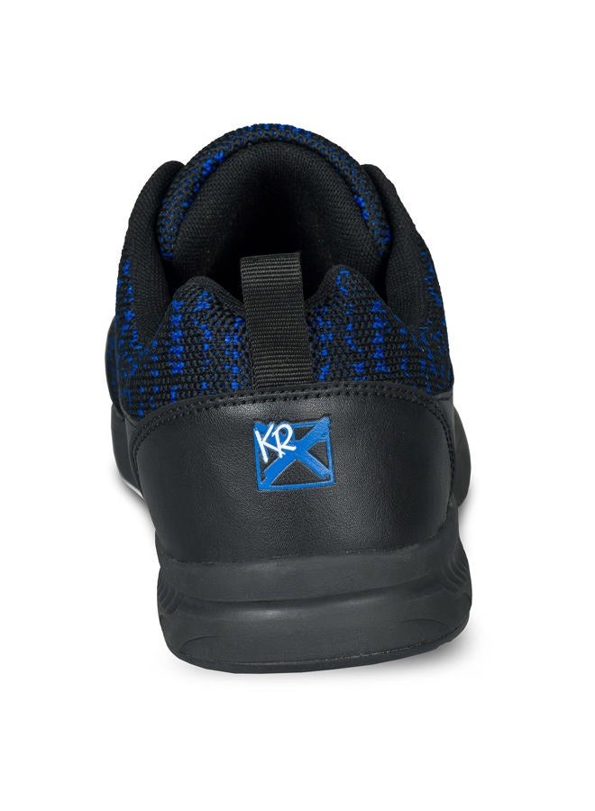 KR Strikeforce Mens Flyer Mesh Lite Bowling Shoes- Black/Royal 1.5 Multi - Image 4