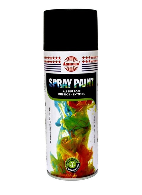 Asmaco Spray Paint Matt Black 400ml
