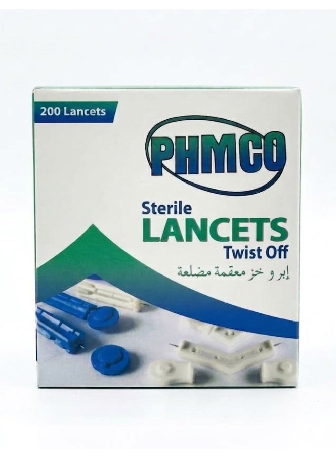 Phmco Sterile Lancets Twist Off (200 Pcs) - Image 1