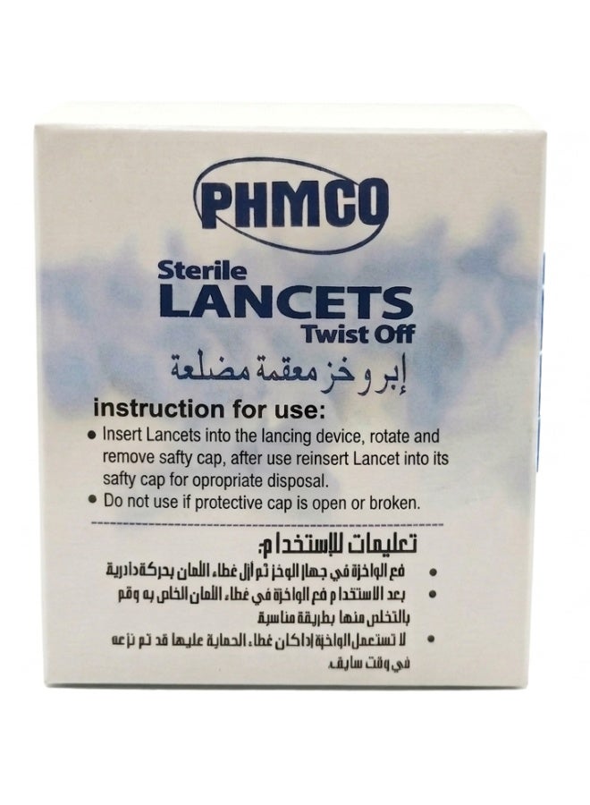 Phmco Sterile Lancets Twist Off (200 Pcs) - Image 2
