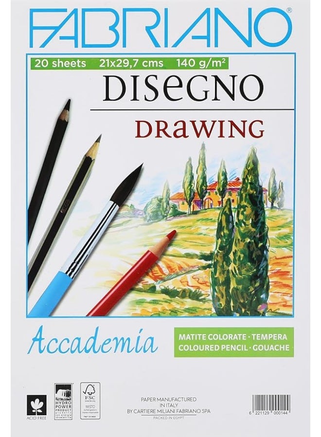 Fabriano Sketch Book, 20 Sheet - White