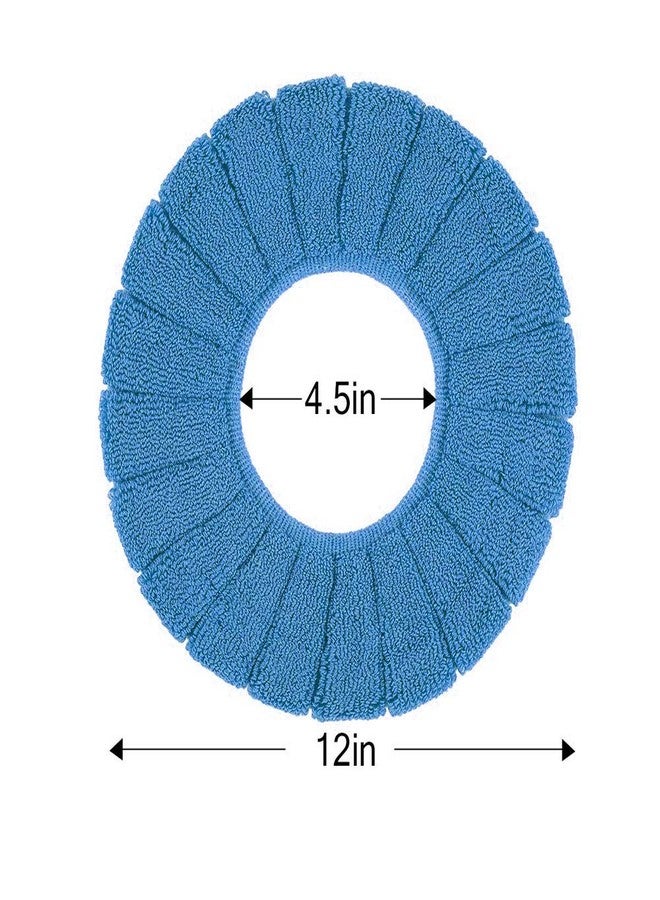 Clarmonde Thicken Toilet seat Cover Cushion Pads Luxury Toilets Warm Toilet seat Covers Warm Toilet Seat Mat Super Warm Universal (5-Pack,Random Color) - Image 2