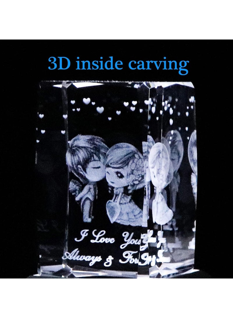 RARELY هدية كريستال صناعية ملونة بإضاءة LED للصداقة إلى الأبد، هدايا عيد الميلاد للنساء من Mon Grandma زوجة Sister - Image 3