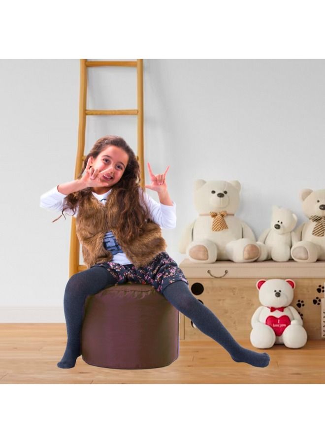 WAVY Brown Footstool Bean Bag -  Waterproof - Image 2