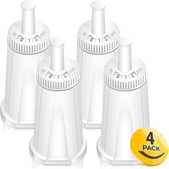 إكس تك فلتر مياه بديل متوافق مع ماكينة صنع الإسبريسو بريفيل باريستا تاتش Bes880 وباريستا برو Bes878 وأوراكل تاتش Bes990 وأربع عبوات - Image 2