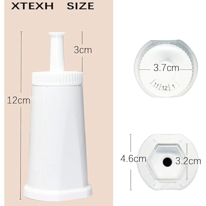 إكس تك فلتر مياه بديل متوافق مع ماكينة صنع الإسبريسو بريفيل باريستا تاتش Bes880 وباريستا برو Bes878 وأوراكل تاتش Bes990 وأربع عبوات - Image 3