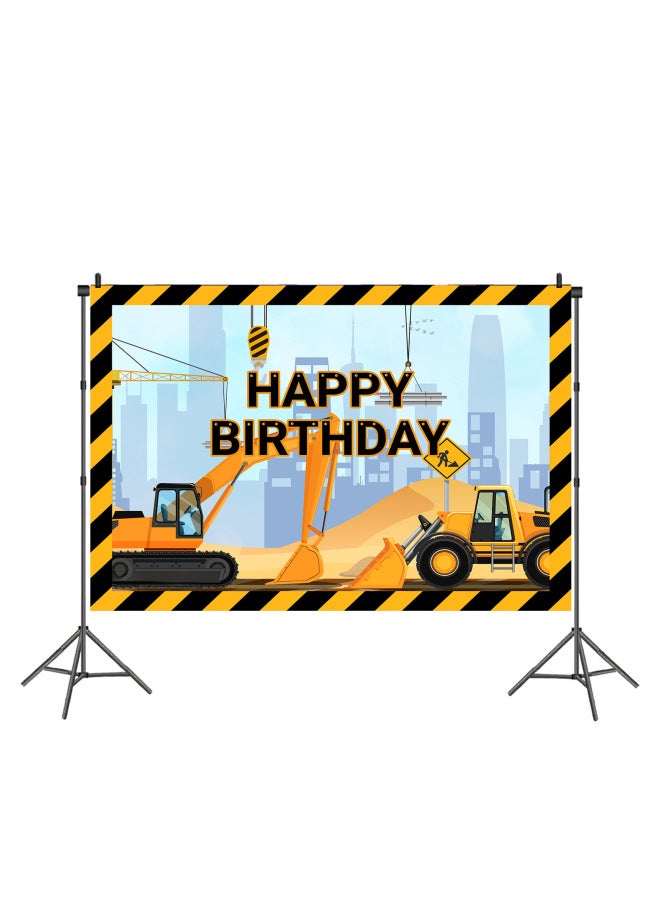 Spot New Construction Truck Party Decoration Truck Theme Party Layout Children's Birthday Party Tableware - Image 4