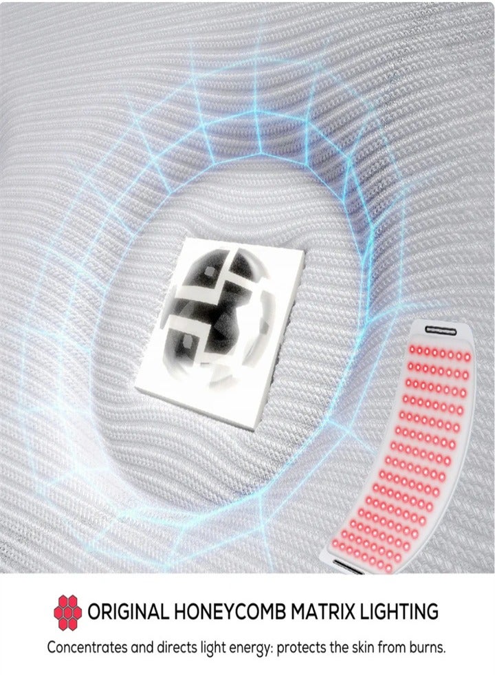 Generic Red light belt, LED red light therapy, belt infrared light therapy massage pain relief hot compress pad, three core 120 lamp positions  - Image 5