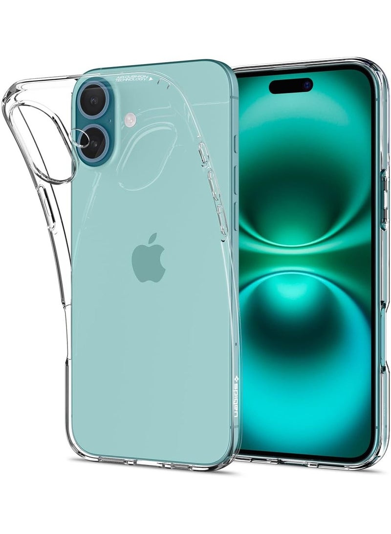 Spigen Liquid Crystal for iPhone 16 Case Cover (2024) - Crystal Clear - Image 1