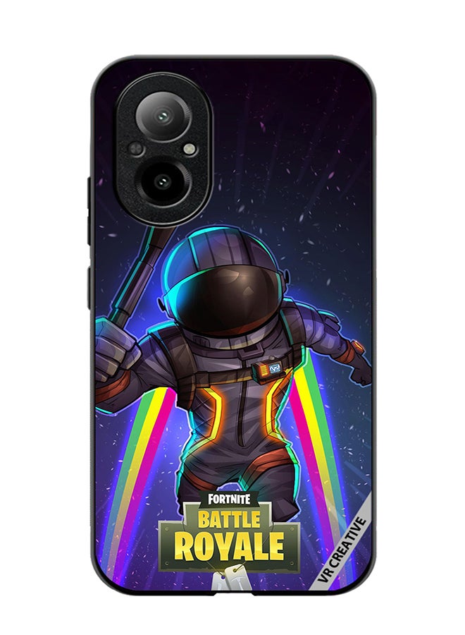 Protective Case Cover For Realme C67 4G Fortnite Space Bomber Design Multicolour