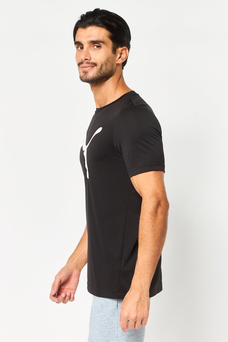 PUMA Men Sportswear Fit Short Sleeve Training T-Shirt, Black - Image 2