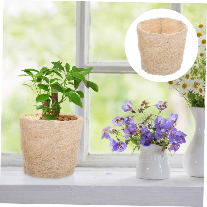 سلة نباتات كبيرة منسوجة خشنة لتزيين المنزل وتخزين النباتات الداخلية وأعمال DIY - Image 4