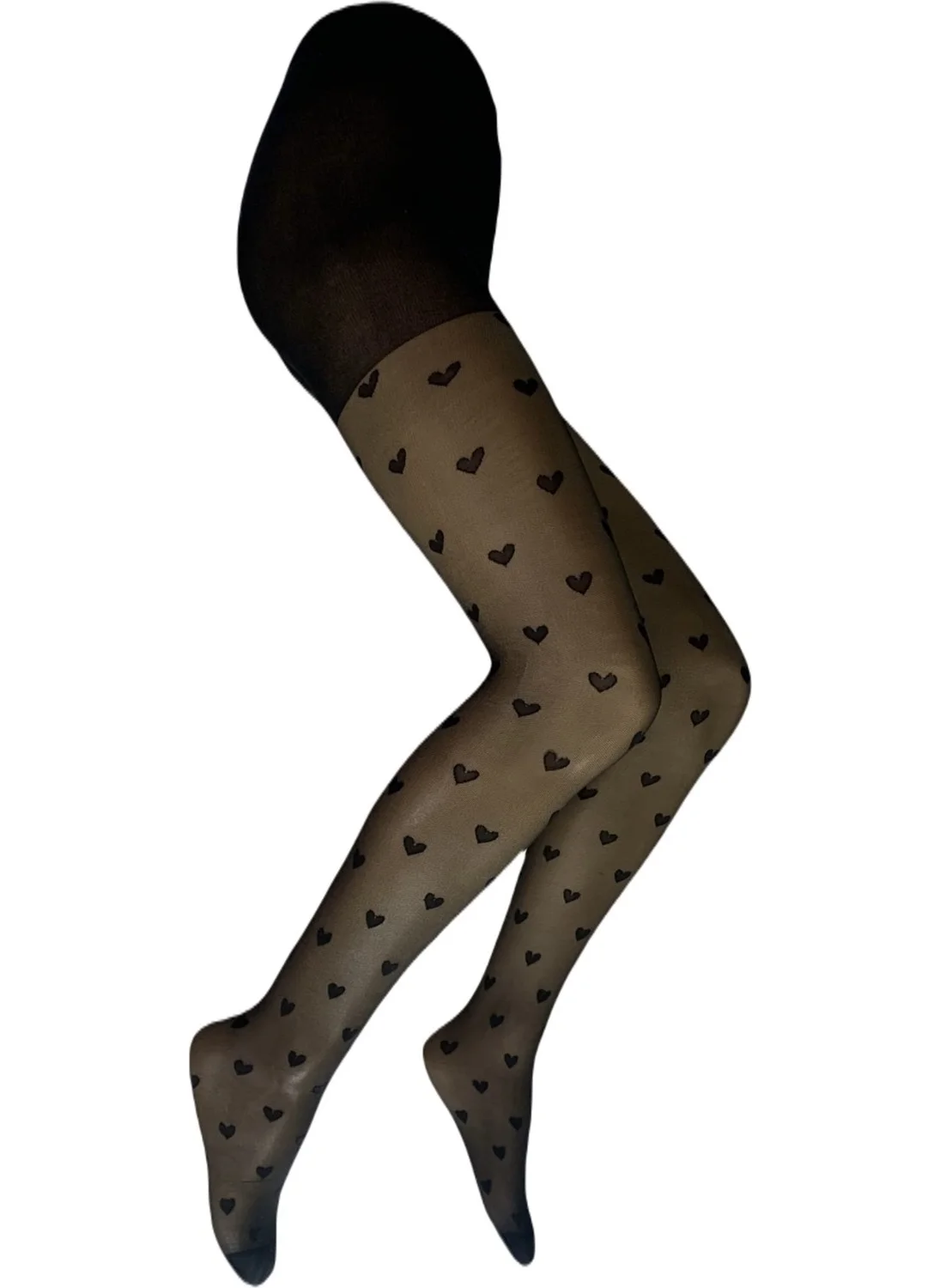 Dore Heart-shaped Patterned Tights for Women