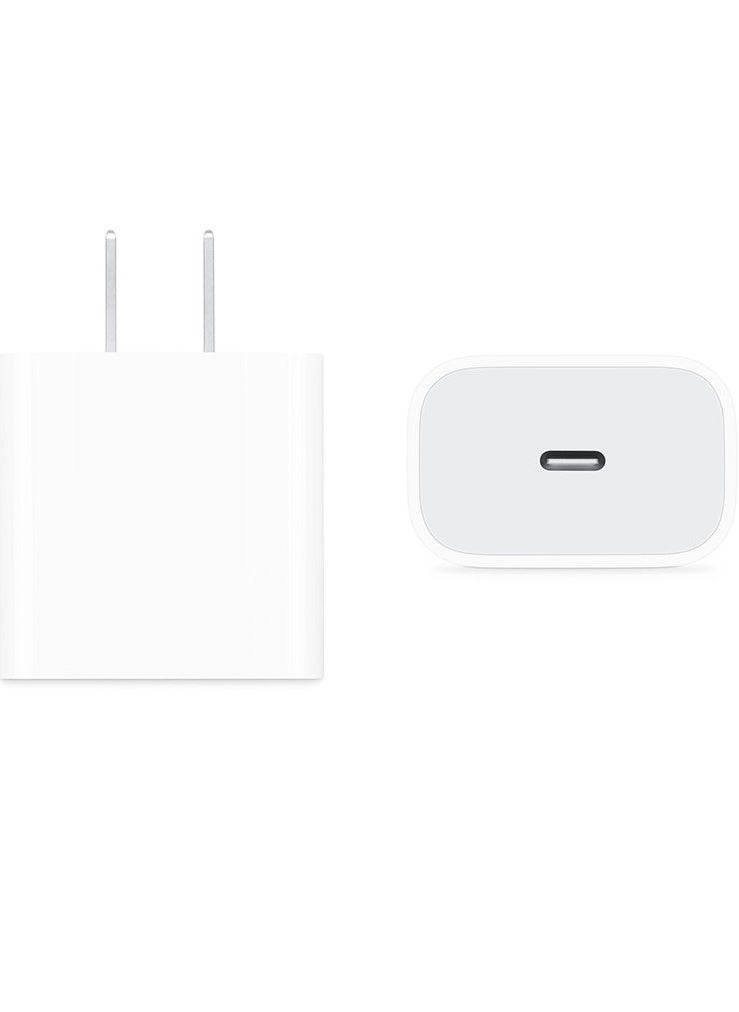 JSBazar USB C 20 watt Power Adapter white work with iPhone, iPad Samsung mobile and tab and all type C charging ports  - Image 2