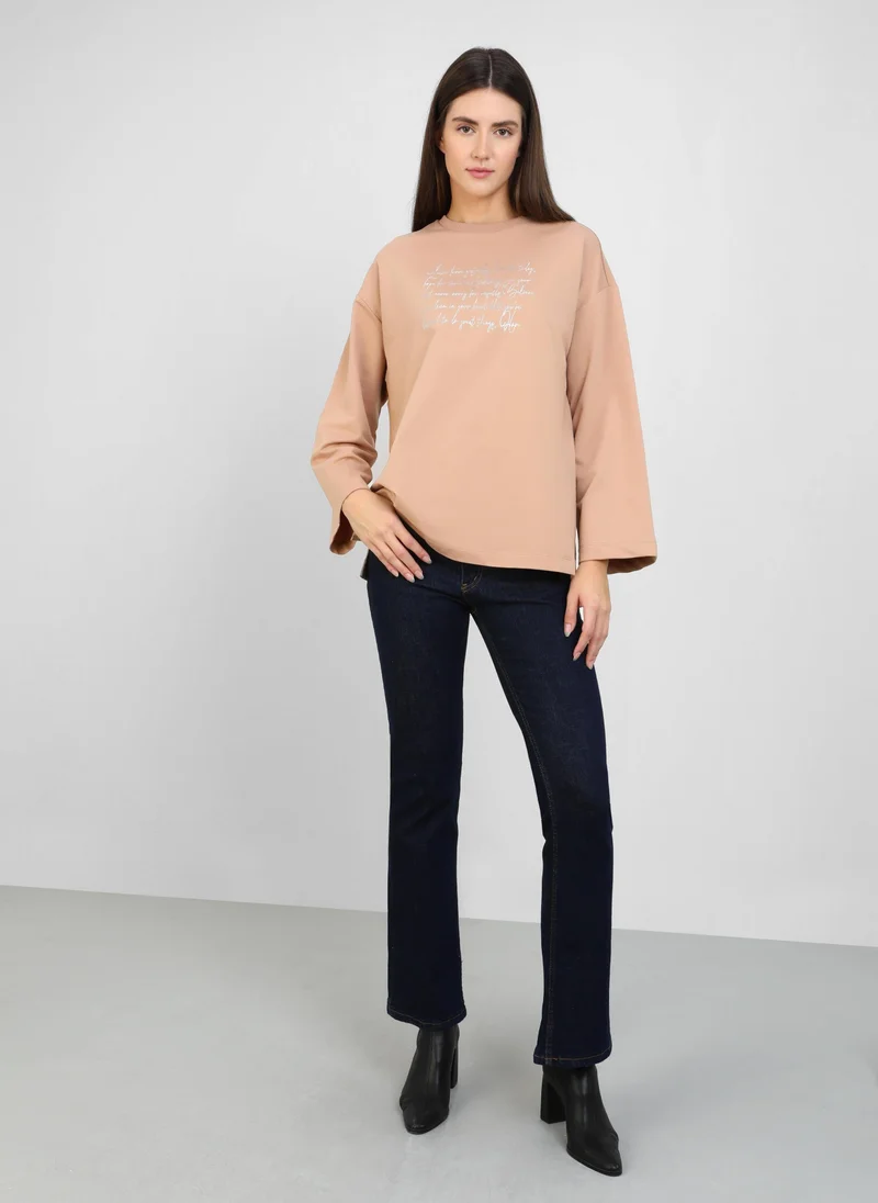 رفقة من مودانيسا Cream - Sweat-shirt - Refka