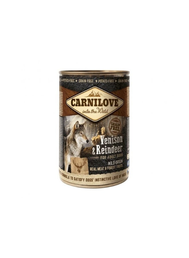 CARNILOVE Dog Wild Meat Venison & Reindeer 400 Gram (6 Piece in Box)