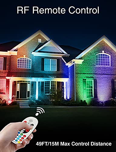 SUNVIE RGBW Low Voltage Landscape Lighting Color Changing 12W Waterproof Well Lights Landscape LED In Ground 12-24V Dimmable Paver Lights with Connectors for Pathway Garden Yard Fence Deck, 8 Pack - Image 5