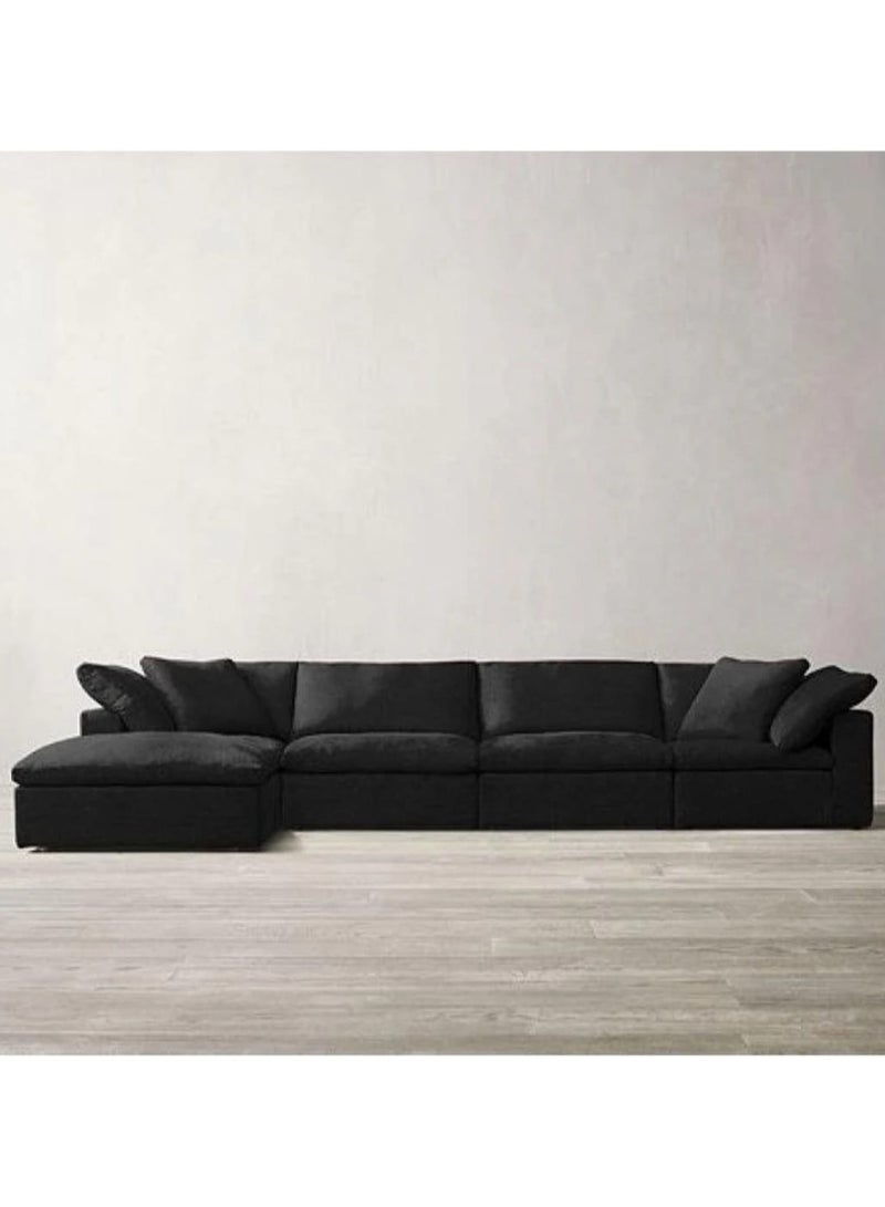 Other Manufacturer 2-piece linen corner sofa, size 300 x 170 cm, depth 90 cm