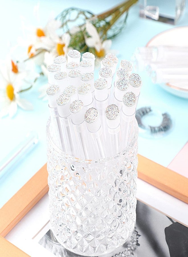 Dming 50pcs Eyelash brush Lash Wand Makeup tool Eyelash Extension supplies Cleaning brush Diamond Mascara star white - Image 5