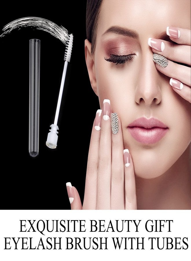 Dming 50pcs Eyelash brush Lash Wand Makeup tool Eyelash Extension supplies Cleaning brush Diamond Mascara star white - Image 3