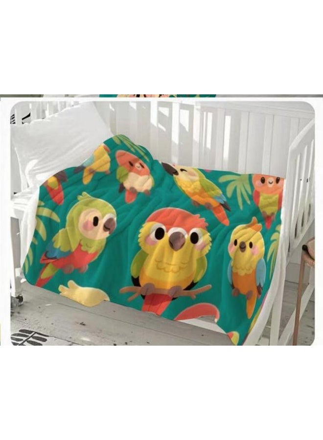 general Children's or student cartoon flannel thin blanket (warm and comfortable, suitable for sleep, games) 100cm*150cm - 1038 - Image 3