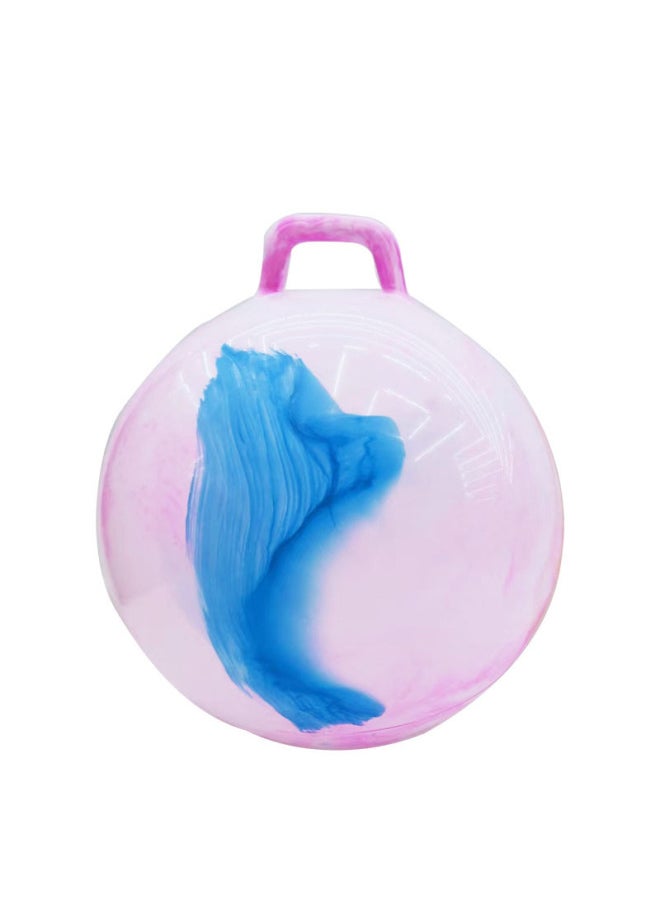 null - Indoor Outdoor Entertainment Activity Fitness Cardio Exercise Handle Cloud Ball-Color:Random (the Number Of Colors Is Not Uniform)-Diameter:55cm Handle Cloud Ball - Image 1