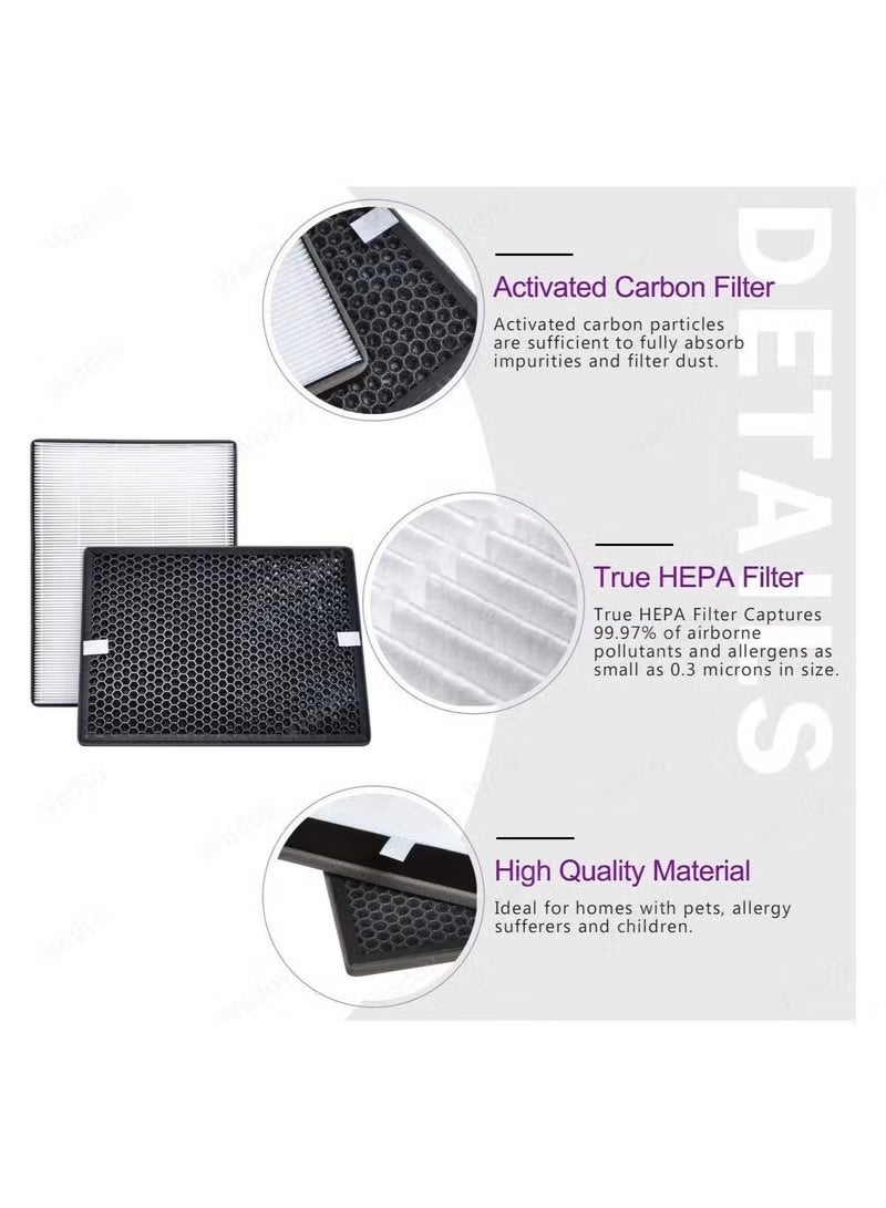 FY2422 NanoProtect Hepa and FY2420 Activated Carbon Filters Replacement Set for Philips AC2889, AC2882, AC2887, AC2880, 2000, 2000i Series Air Purifiers and AC3829, AC3821 Air Humidifiers(HEPA Filter + Activated Carbon Filter) - Image 2