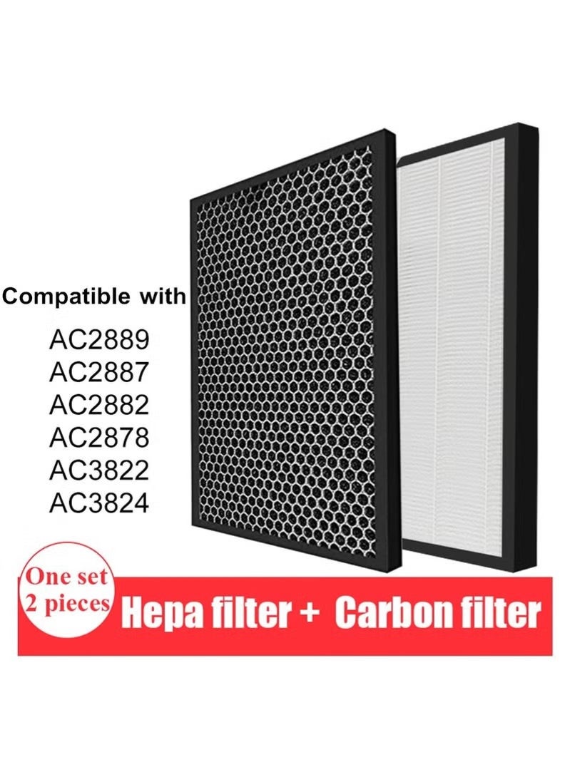 FY2422 NanoProtect Hepa and FY2420 Activated Carbon Filters Replacement Set for Philips AC2889, AC2882, AC2887, AC2880, 2000, 2000i Series Air Purifiers and AC3829, AC3821 Air Humidifiers(HEPA Filter + Activated Carbon Filter) - Image 4