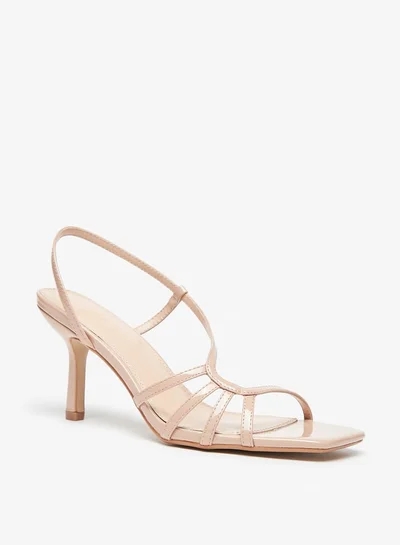 Celeste Women's Strappy Slip-On Sandals with Stiletto Heels