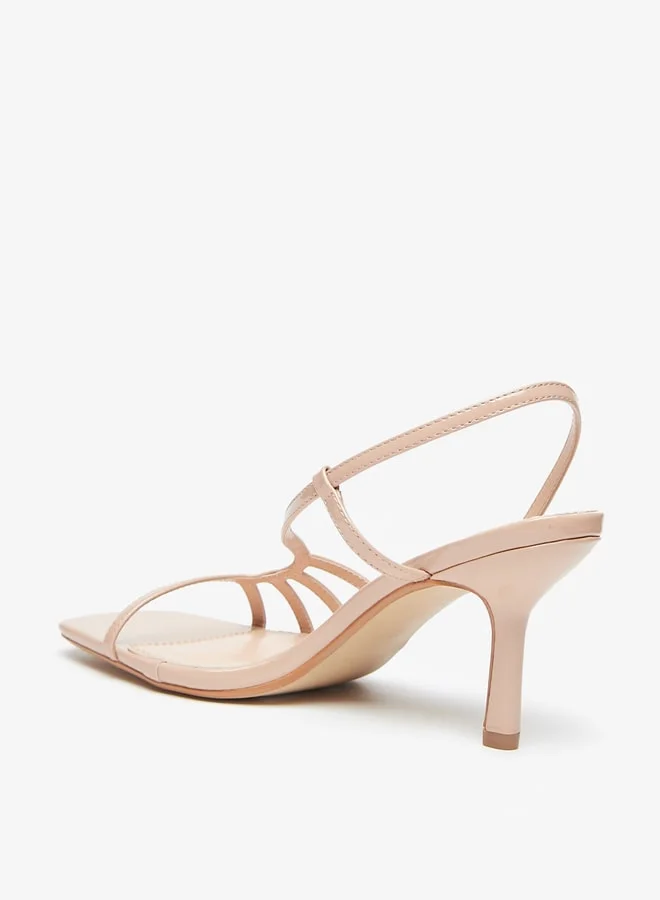 Celeste Women's Strappy Slip-On Sandals with Stiletto Heels