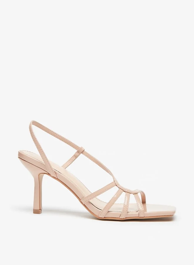Celeste Women's Strappy Slip-On Sandals with Stiletto Heels