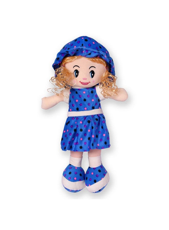 Glance Soft Cute Looking Beautiful Doll | Attractive Stuffed Toys | Grab Your Attention on Little Darling Doll (Blue Curly Doll, 40 cm) - Image 1
