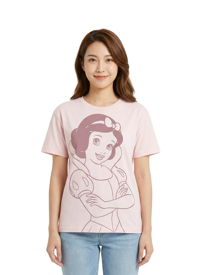 ديزني Disney Snow White Women’s Drop Shoulder Oversized T-Shirt