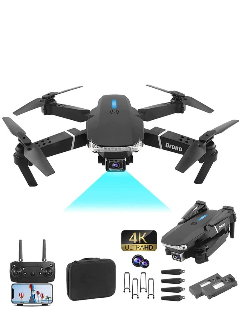 ELTRAZONE E88 Ayoo Mini Drone – Capture Breathtaking Aerial Footage with 4K Dual Cameras and a Foldable Design, FPV WiFi Streaming, Long Battery Life, Perfect for Photography, Videography & Fun Flying – Ideal for All Skill Levels - Image 4