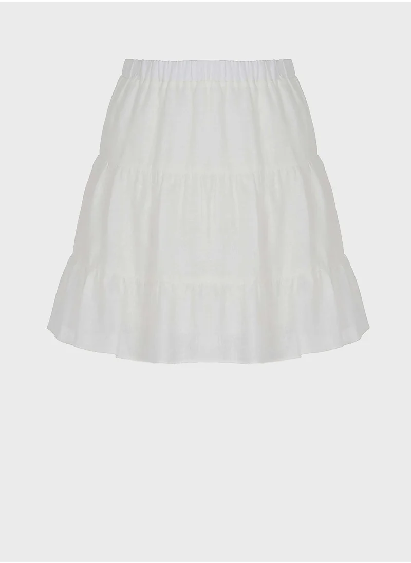 Nocturne High Waist Ruffle Skirt