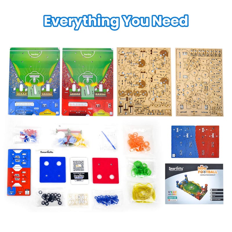 Smartivity كرة القدم المصغرة DIY، طاولة كرة القدم، ألعاب تعليمية ممتعة مصغرة للأطفال من عمر 8 إلى 14، لعبة للأولاد والبنات 8-10-12-14، لعبة علمية، لعبة نشاط تعليمية، مصنوعة في الهند - Image 5