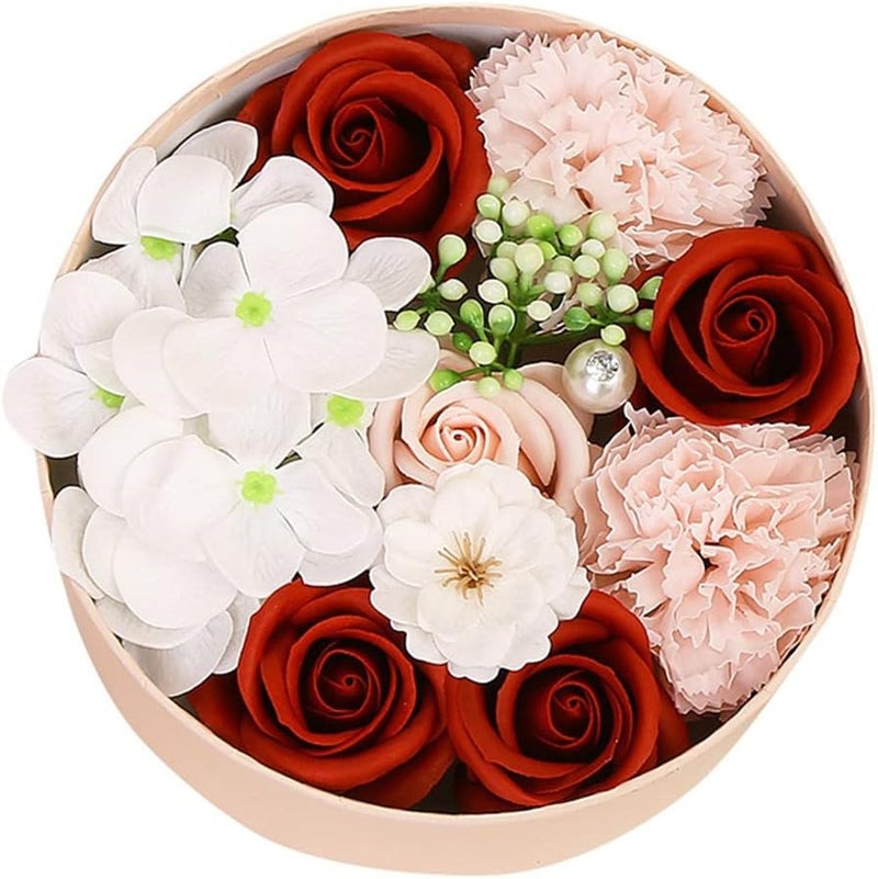 comfrt Valentine's Day Decoration Wedding Box Gift DIY Gift Rose Flower Valentine's Day Soap Home Festival Bouquet Artificial Flowers Flowers Party Decorations - Image 1