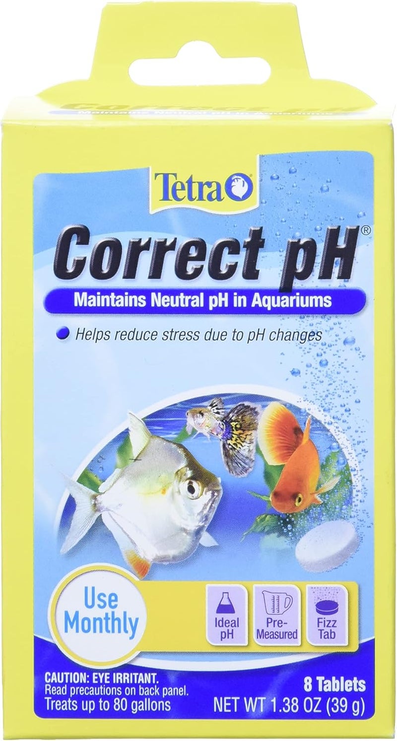 Tetra Correct pH Tablets 8 Count For aquarium Water - Image 1
