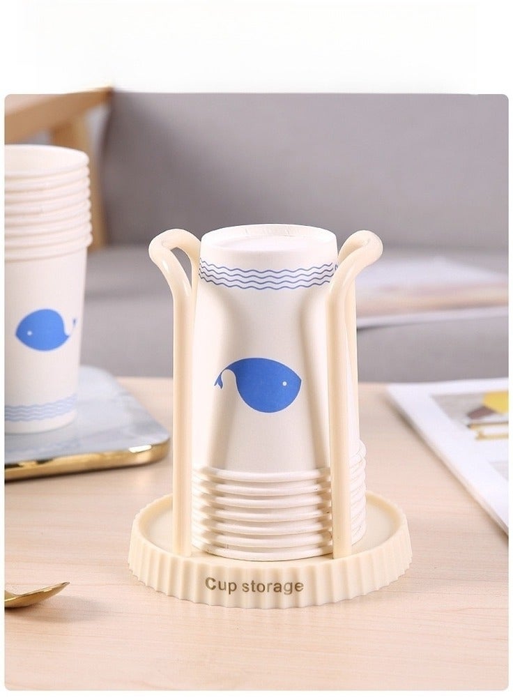 Paper Cup Holder Household Disposable Cup Storage Rack Multi-functional Desktop Coffee Milk Tea Cup Storage Rack Cup Taker - Image 1