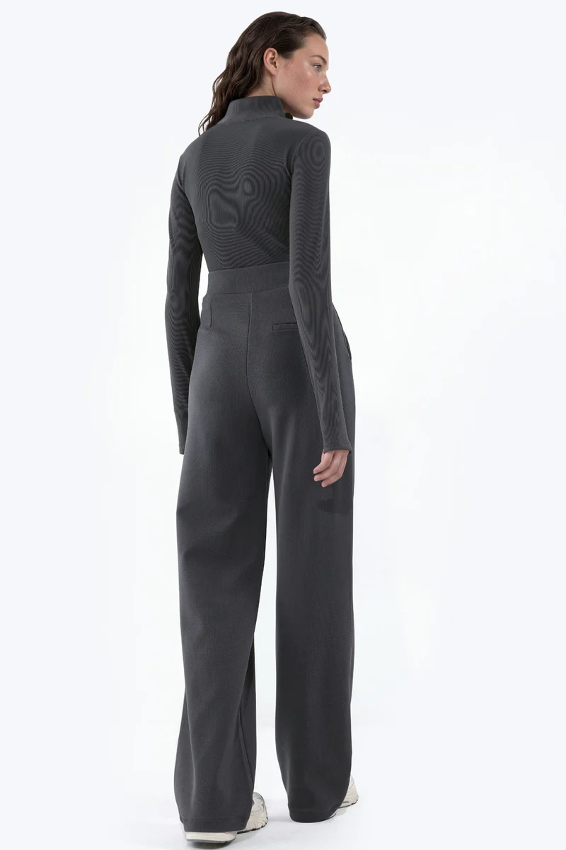 هيكاب Women's Stretch Palazzo Pants with Velcro Closure