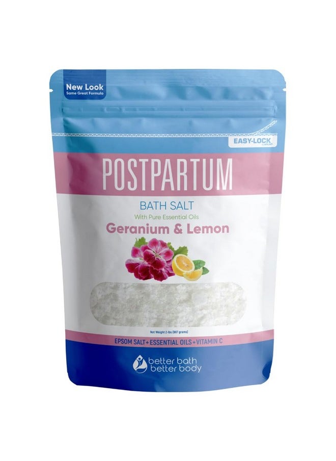 Better Bath Better Body Postpartum Sitz Bath Soak (2 Lbs) Postpartum Care For New Moms Bath Salt With Essential Oils In Easy Press-Lock Bpa-Free Pouch Made With Natural Ingredients Made In Usa  - Image 1