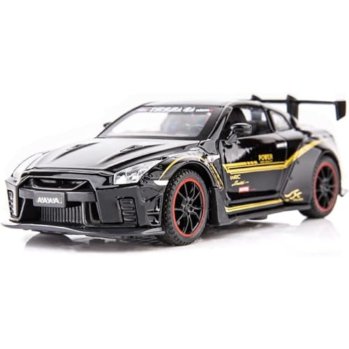 Coelon 1:32 Scale nessan R35 Die Cast Metal Car Toy with Light and Sound for Kid - Image 1