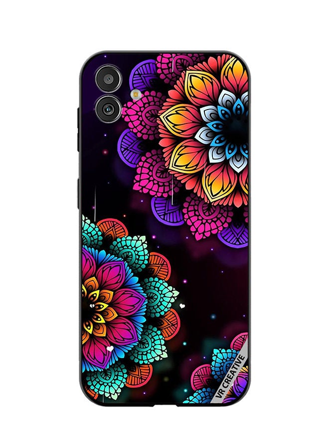 VR CREATIVE Protective Case Cover For Samsung Galaxy F14 Flowers Design Multicolour - Image 1